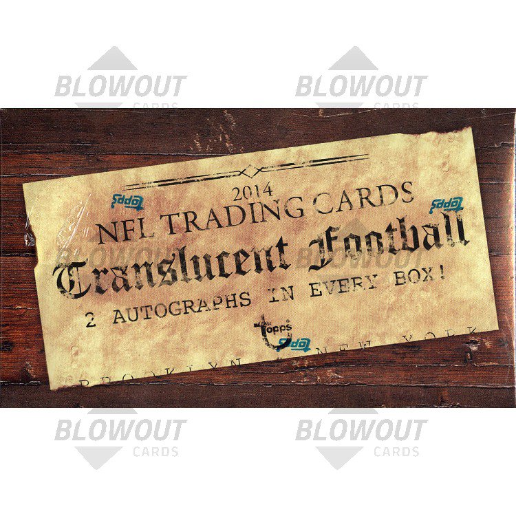 2014 Topps Translucent Football Box