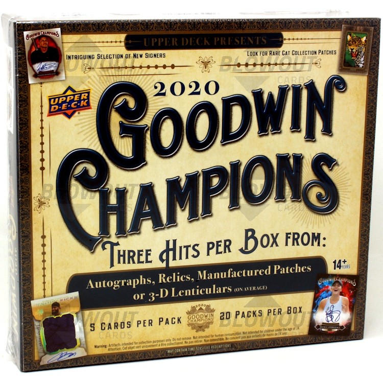 2020 Upper Deck Goodwin Champions Hobby Box