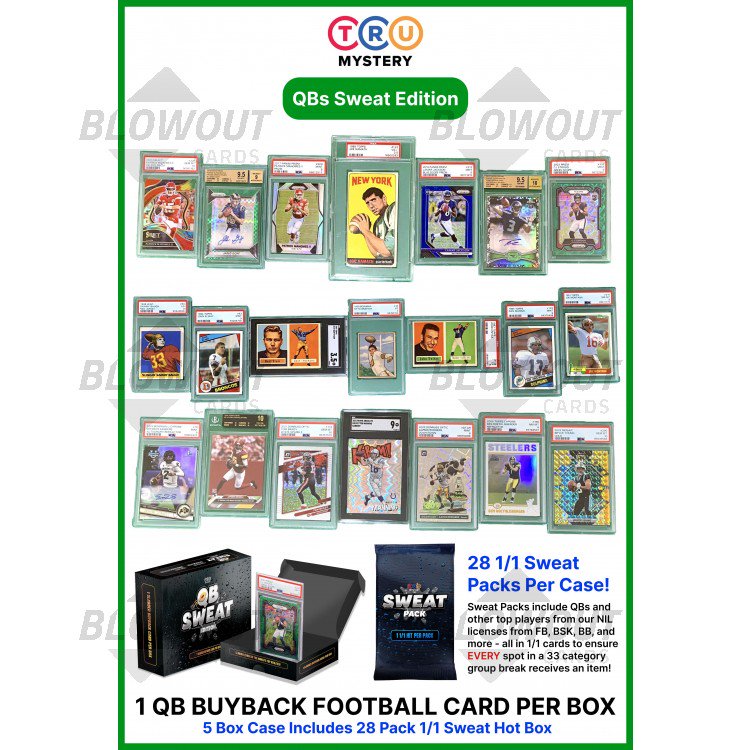 2025 TruMystery QB Sweat Football 5 Box Case