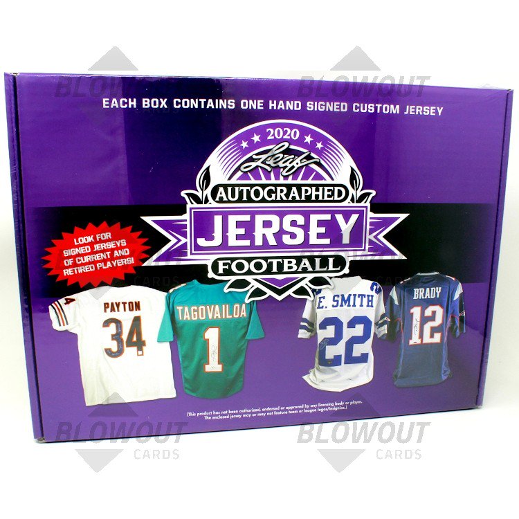 2019 Leaf Autographed Football Jersey Edition 10-Box Case