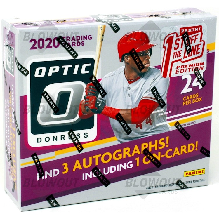 2020 Panini Donruss Optic Baseball 1st Off The Line Premium Edition Box