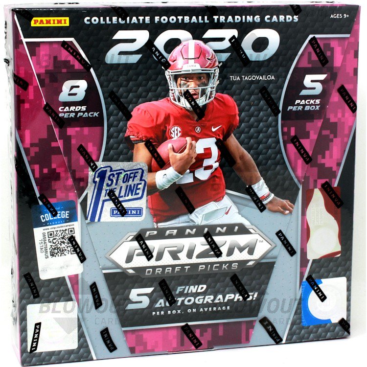 2020 Panini Prizm Collegiate Draft Picks Football 1st Off The Line