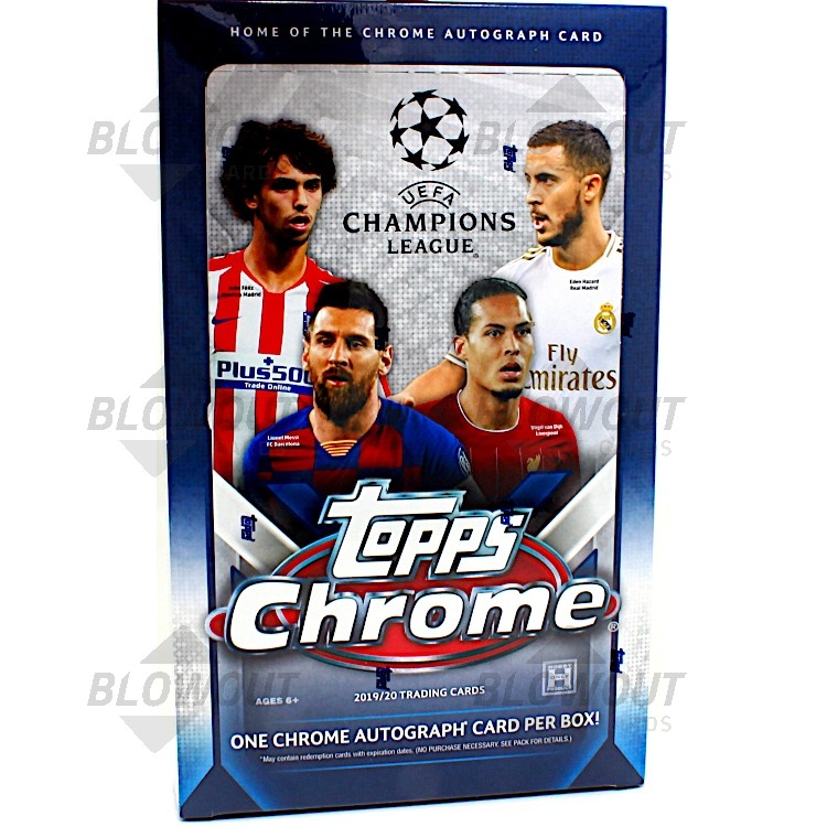 2019/20 Topps UEFA Champions League Chrome Soccer Hobby Box