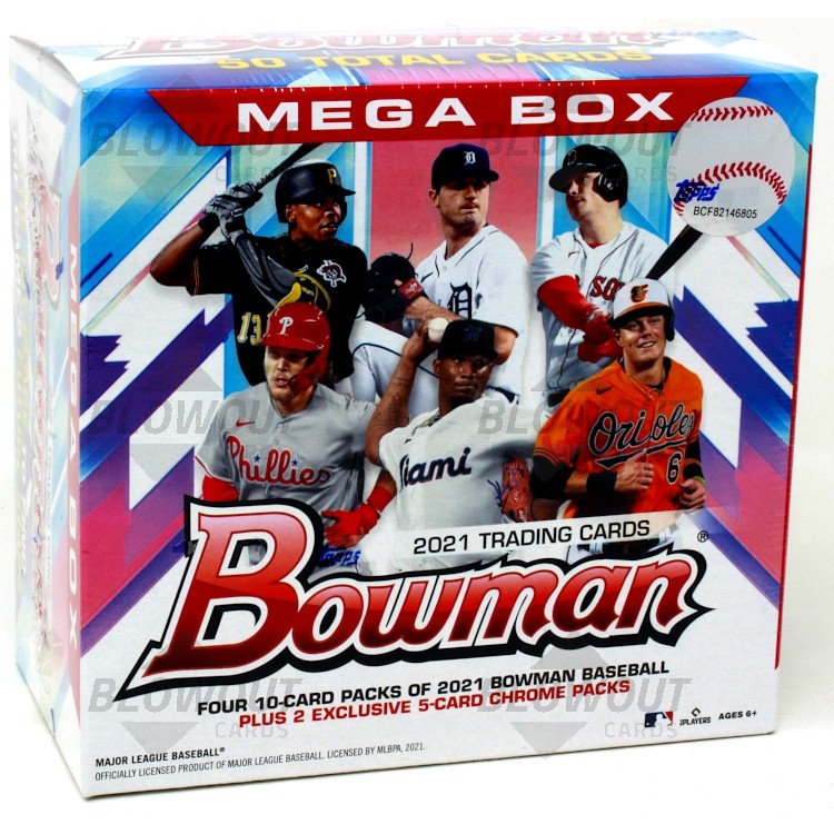2021 Bowman Mega Box Baseball 40 Box Lot