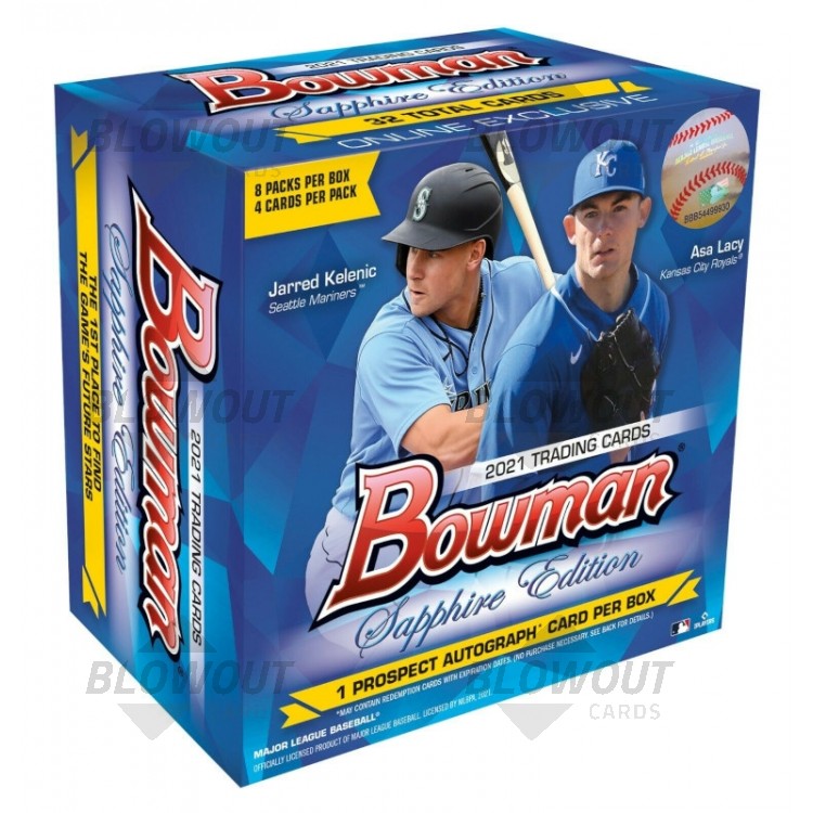 2021 Bowman Baseball Sapphire Edition 10 Box Case