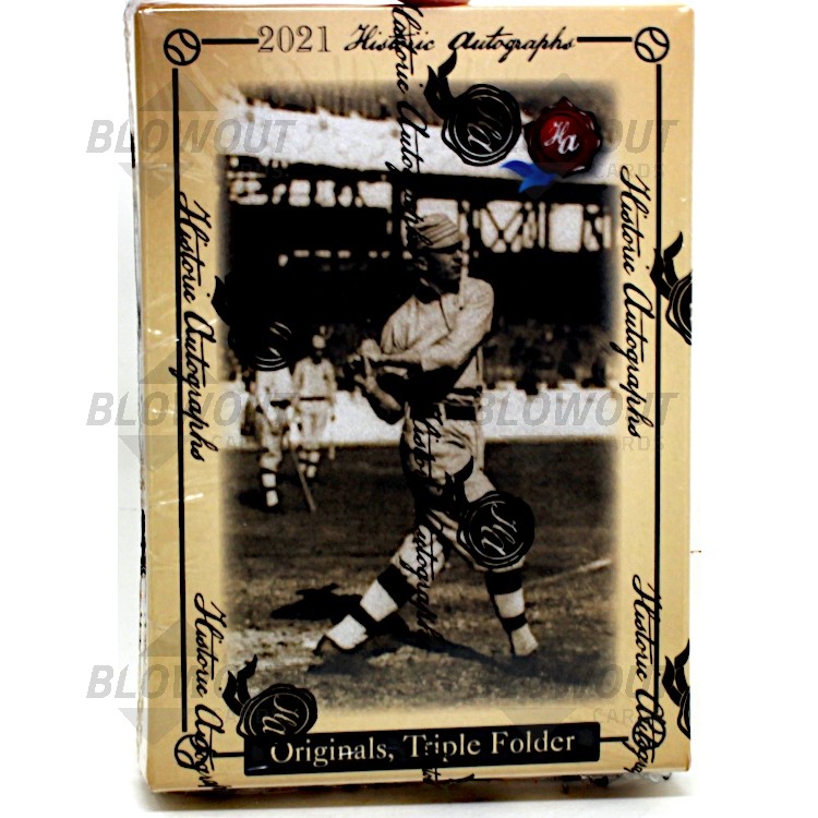 2021 Historic Autographs Originals Triple Folders Baseball Box