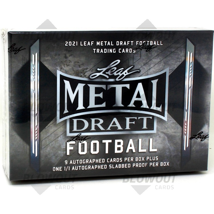 PICK YOUR TEAM 2019 LEAF METAL DRAFT JUMBO FOOTBALL 4 BOX 1/2 CASE BREAK #F170 