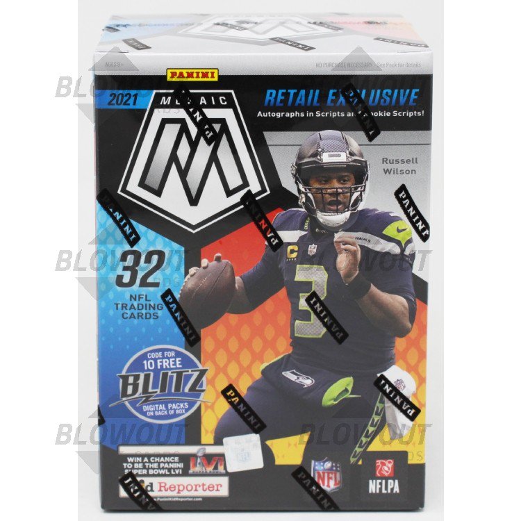 2021 Panini Mosaic Football Blaster 20 Box Lot