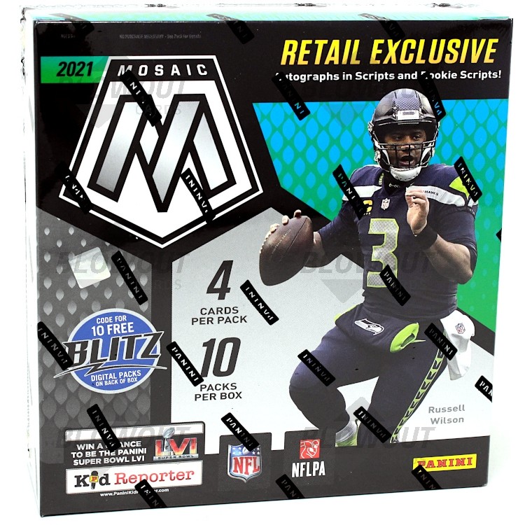 2021 Panini Mosaic Football Mega Box (WalMart)