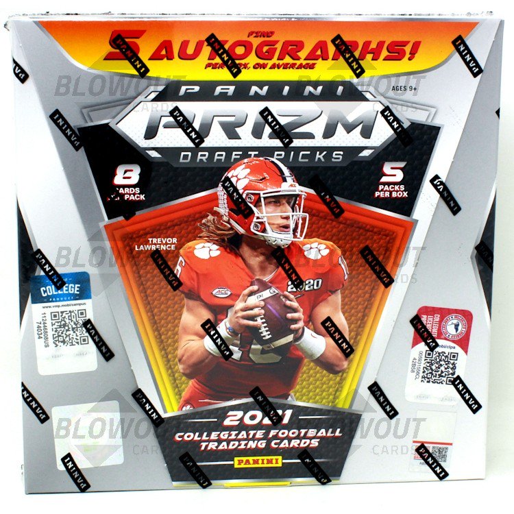 2021 Panini Prizm Draft Picks Collegiate Football Hobby Box - 1st Off The  Line