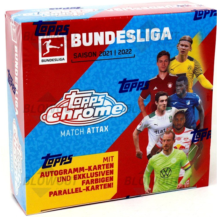 2021/22 Topps Chrome Bundesliga Match Attax Soccer Box