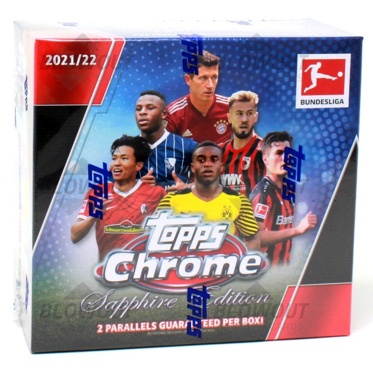 2021/22 Topps Chrome Bundesliga Soccer Sapphire Edition Box