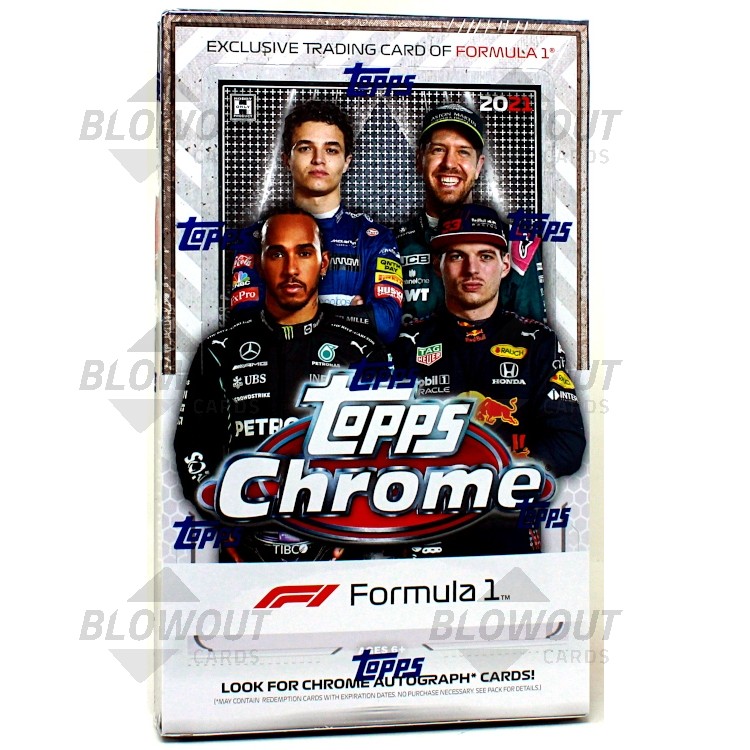 2021 Topps Chrome Formula 1 Racing Hobby 12 Box Case