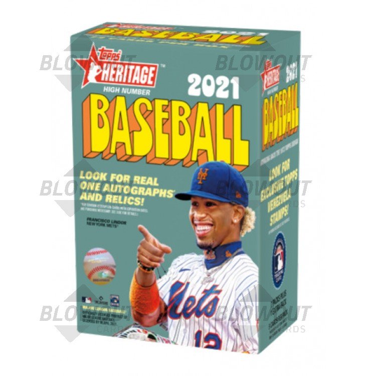 2021 Topps Heritage High Number Baseball Blaster Box