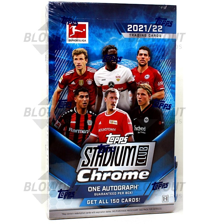 2022 Topps Stadium Club Chrome Bundesliga Soccer Hobby 12 Box Case