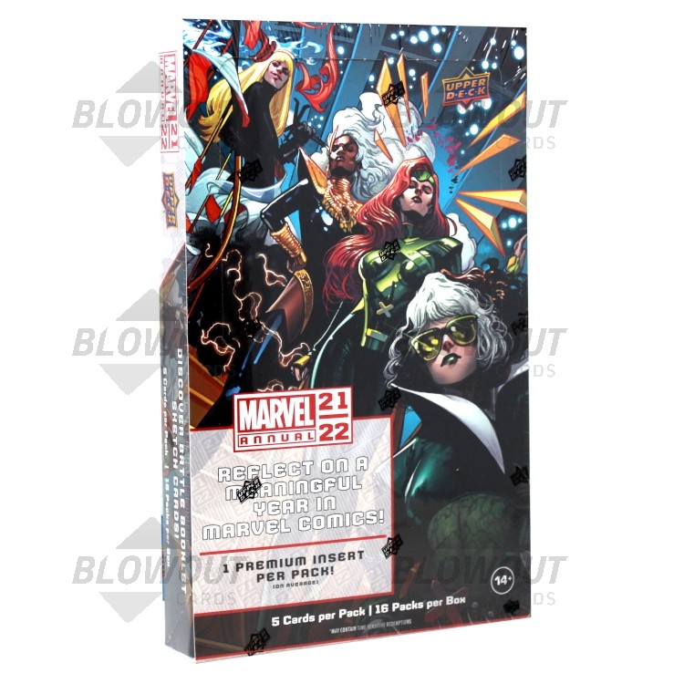 2021/22 Marvel Annual Trading Cards 16 Box Case (Upper Deck)
