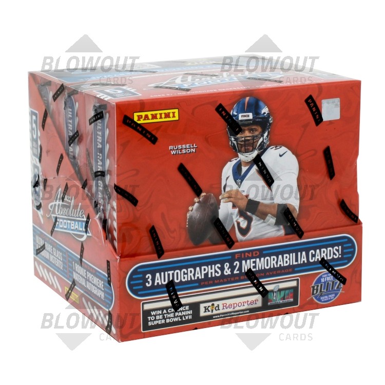 2022 Panini Absolute Football Hobby 12 Box Case