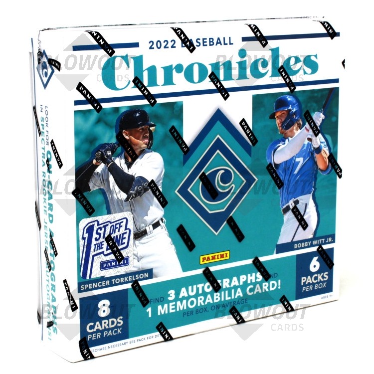 2022 Panini Chronicles Baseball 1st Off the Line Hobby Box