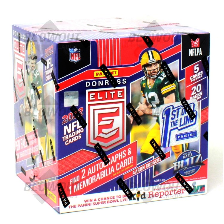 2022 Panini Donruss Elite Football 1st Off The Line Hobby Box