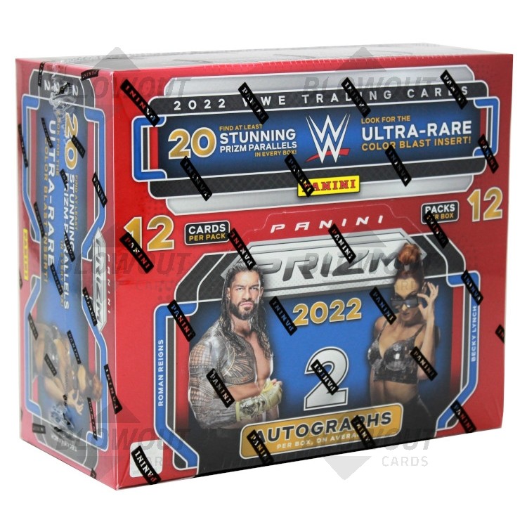 2022 Panini Prizm WWE 1st Off The Line Hobby 12 Box Case