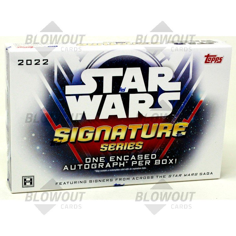 2022 Topps Star Wars Signature Series Hobby Box 1 Random Autographed Card per Box 
