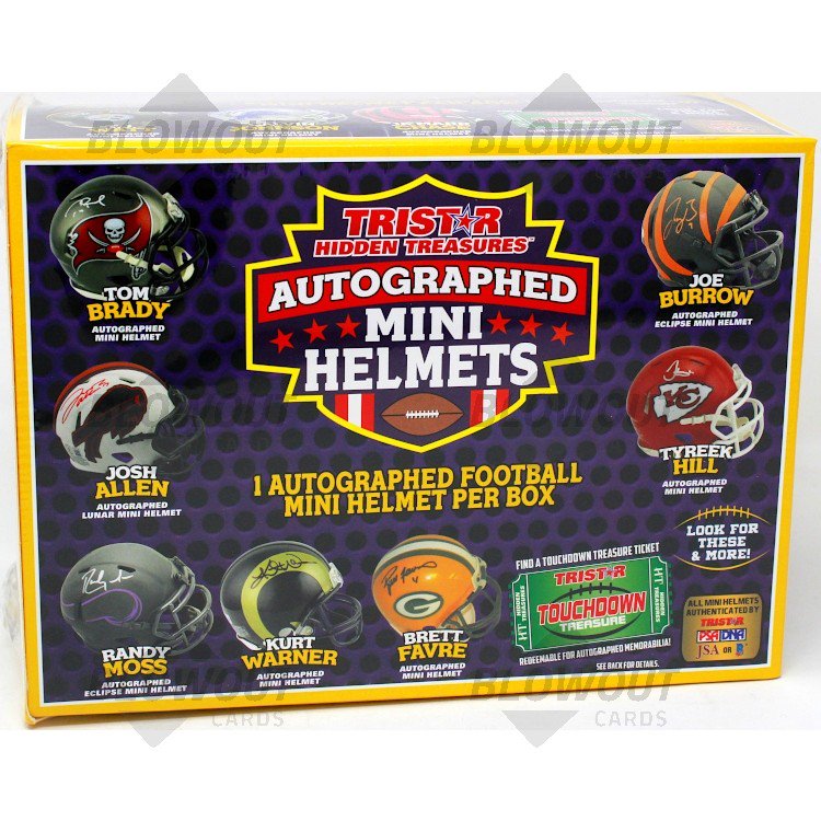 2022 Tristar H/T Football Mini Helmet 10 Box Case