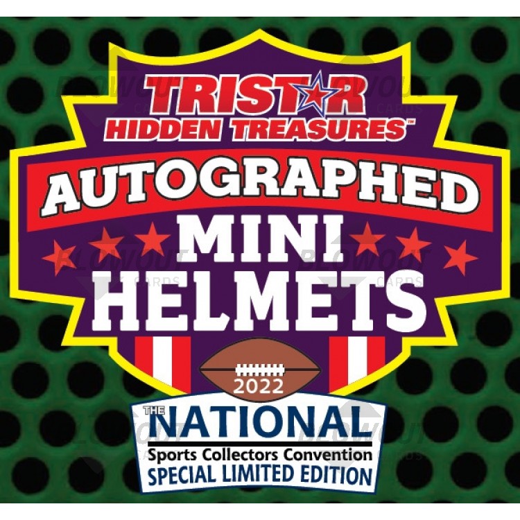 2022 Tristar Hidden Treasures NSCC Special LE Football Mini Helmet Box