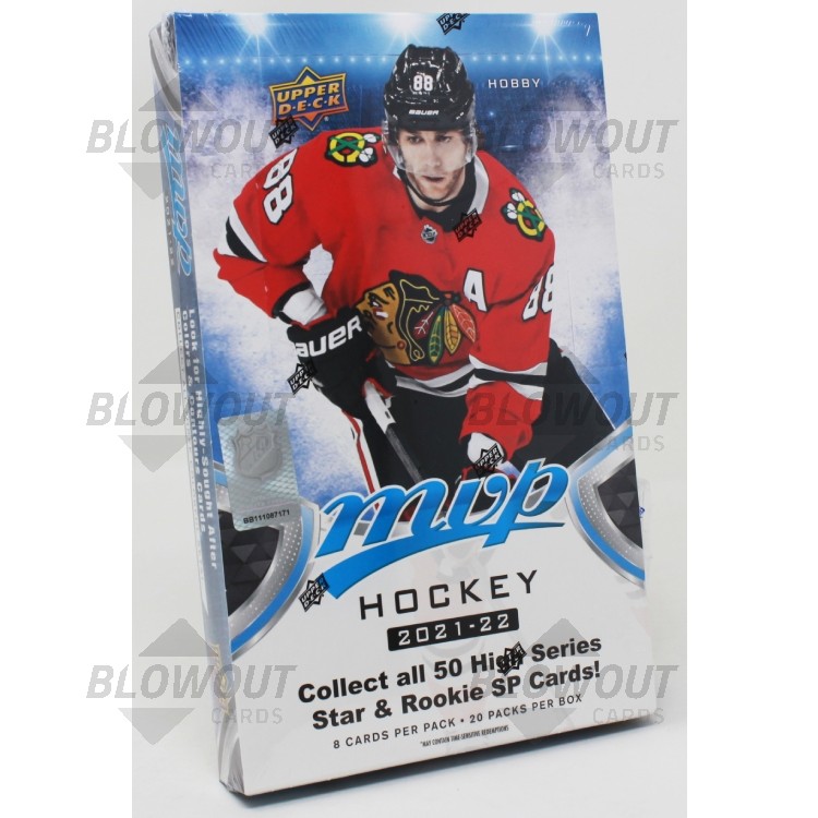 The form Timely Thoroughly 2021/22 Upper Deck MVP Hockey Hobby Box