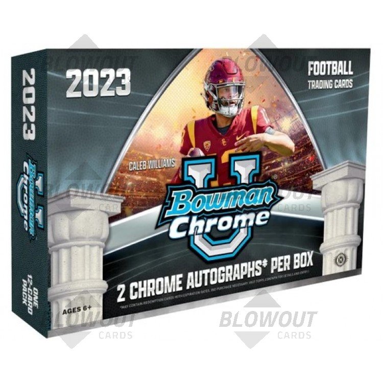 2023 Bowman Chrome University Football Breakers Delight Box