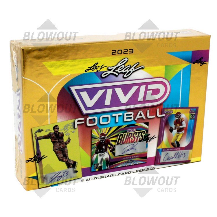 2023 Leaf Vivid Football 12 Box Case