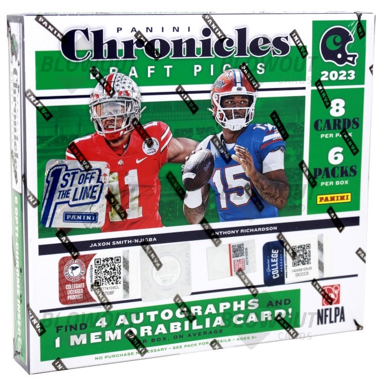 panini chronicles football draft picks