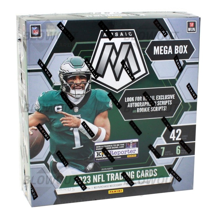 2023 Panini Mosaic Football Mega 20 Box Lot