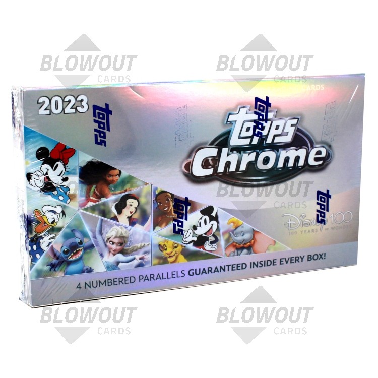 2025 Topps Chrome Disney 100 Hobby 12 Box Case
