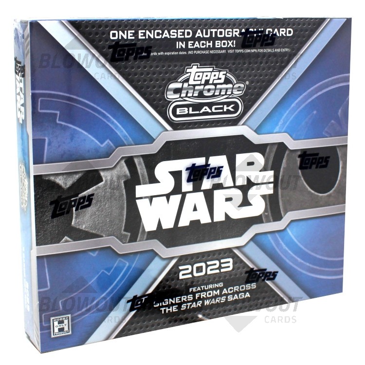 2023 Topps Star Wars Chrome Black Hobby 12 Box Case