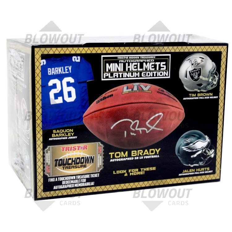 2023 Tristar Hidden Treasures Football Mini Helmet Platinum Edition 8