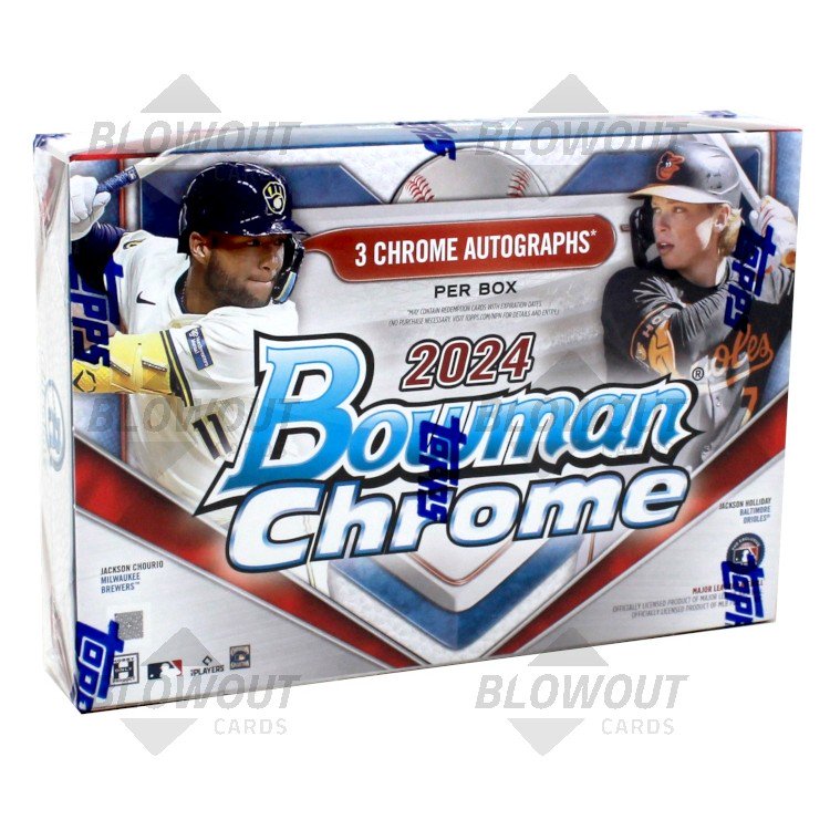 2024 Bowman Chrome Baseball HTA Choice 12 Box Case