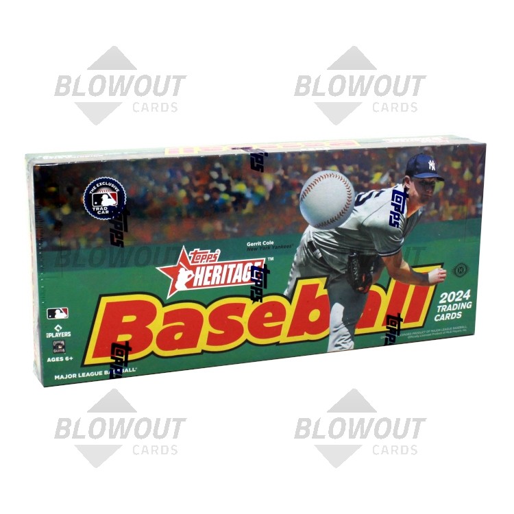 2024 Topps Heritage Baseball Hobby 12 Box Case 
