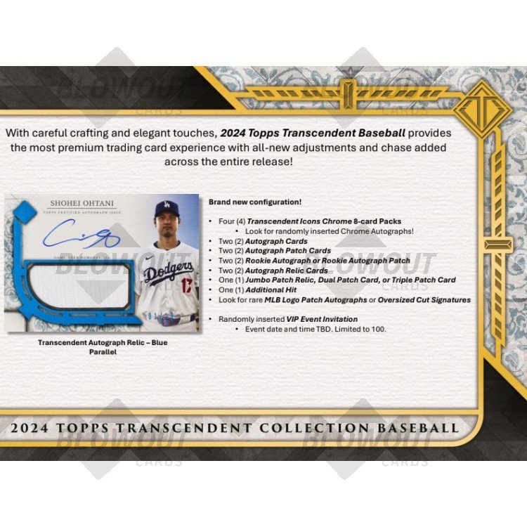 2024 Topps Transcendent Collection Baseball Case