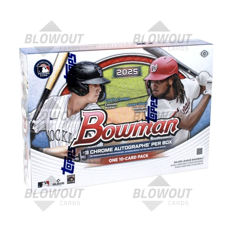 2019 Bowman Baseball Blaster Box - 6 Packs With 12 Cards Each Including 5 Insert Cards