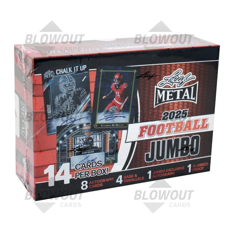 2025 Leaf Metal Football Jumbo Box