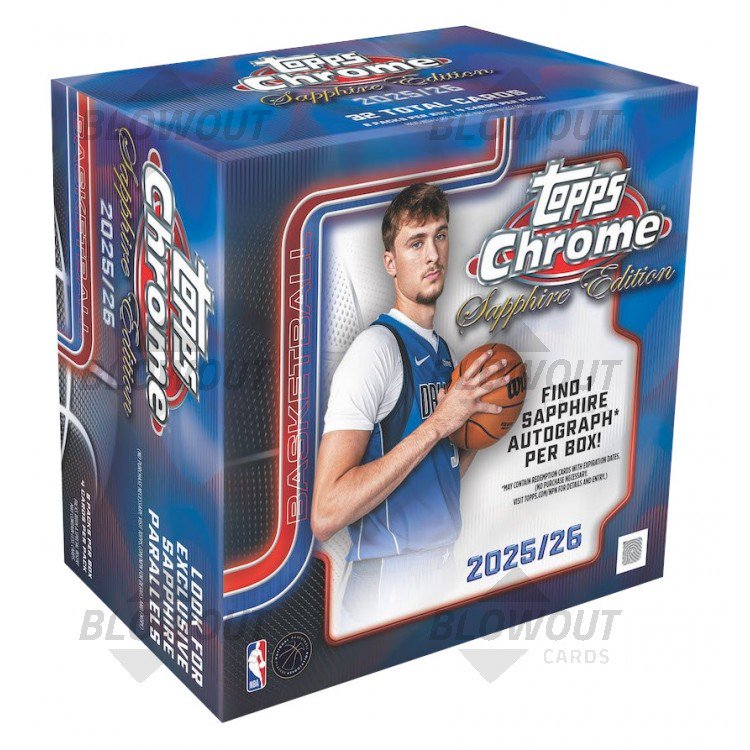 2025/26 Topps Chrome Basketball Sapphire Edition Box