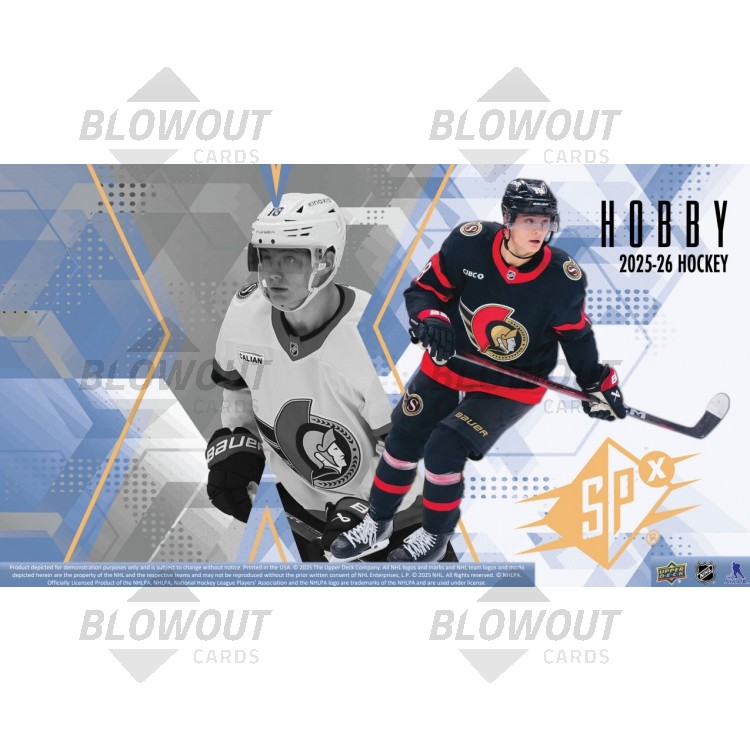 2025/26 Upper Deck SPx Hockey Hobby 10 Box Case