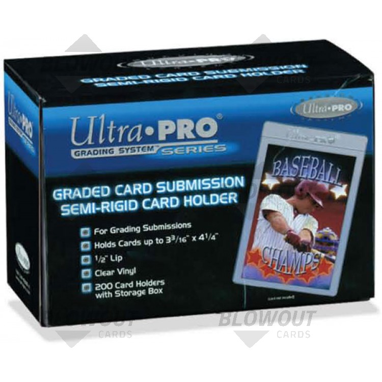 Ultra Pro 43000 Graded Card Submission Semi-Rigid 1//2/" Lip Tall Sleeves 200ct