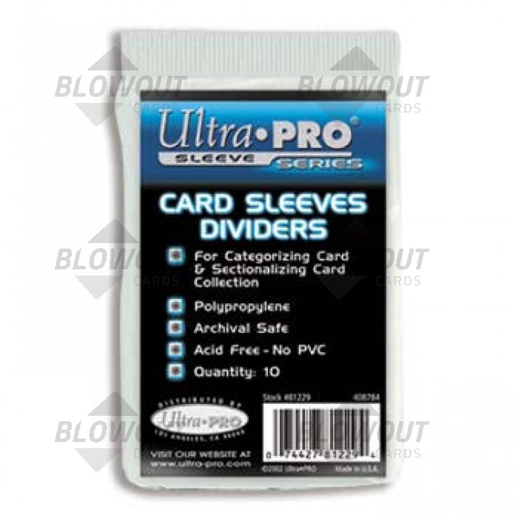 Ultra Pro Card Sleeves Dividers 10ct Pack
