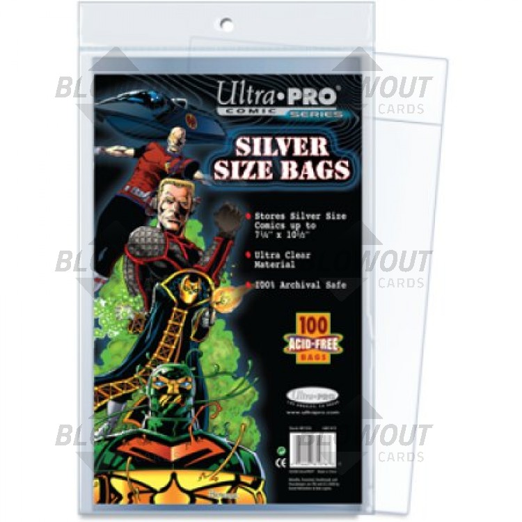 Ultra Pro Silver Age Comic Book Bag 100ct Pack