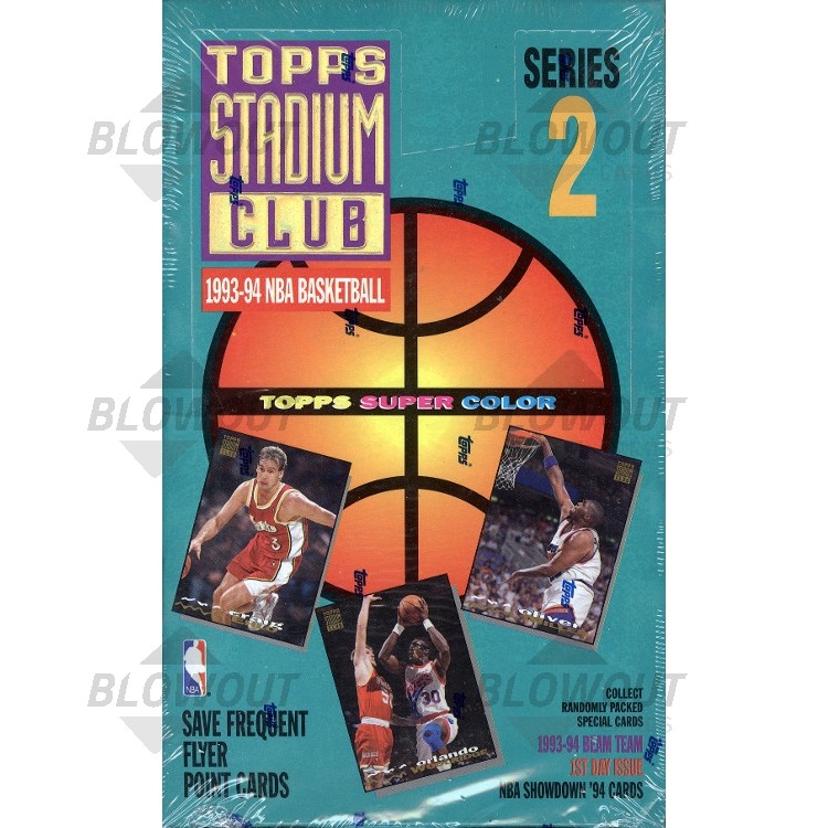 1993 94 Topps Stadium Club Series 2 Basketball Hobby Box
