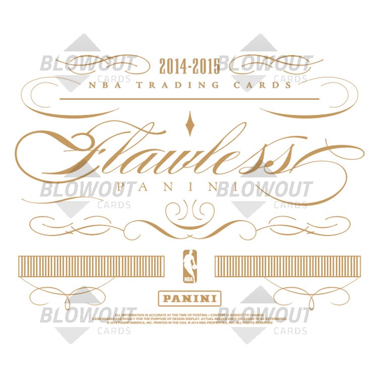 2014/15 Panini Flawless Basketball Hobby Box