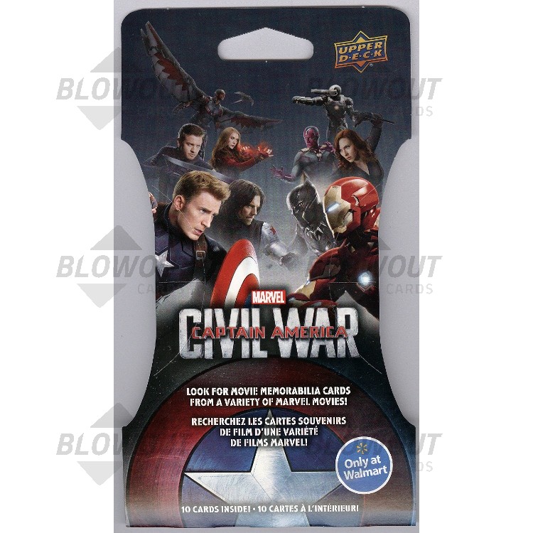 Marvel Captain America Civil War 216 Pack Super Case Upper Deck