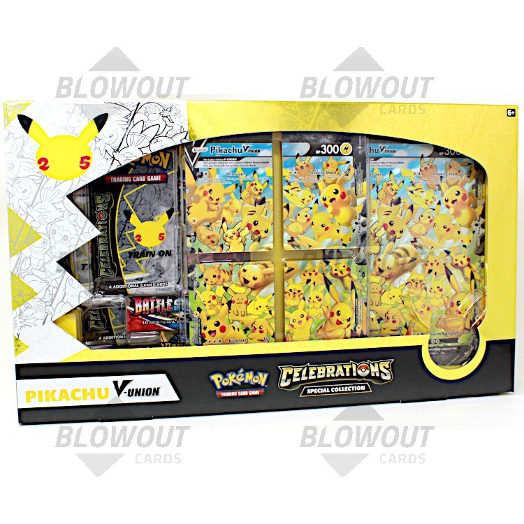 Pikachu V Union CELEBRATIONS Box Pokemon ITA GRAN FESTA Special Collection 