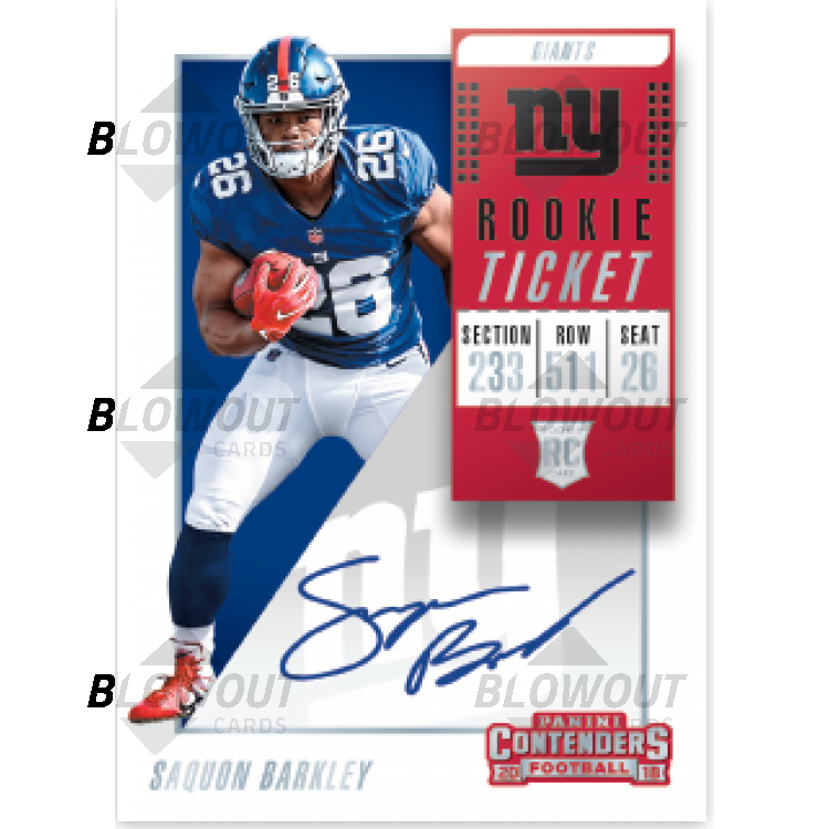 2018 Panini Contenders Football 40ct Blaster